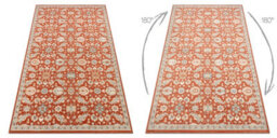 RugsX Wool Carpet Soho 477.07.la300 Osta - Flowers, Frame, Natural Terracotta Blue  200X300 Cm - thumbnail 3
