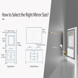 Luvodi 70 X 50Cm Led Bathroom Mirror Changing Lights Color Vanity Makeup Dimmable Antifog - thumbnail 9