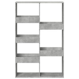 Berkfield Bookcase Concrete Grey 100X33X155.5 Cm Engineered Wood - thumbnail 4