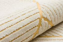 Cream Outdoor Rug, Geometric Striped Stain-Resistant Rug For Patio Decks, 3mm Modern Outdoor Area Rug-190Cm X 290Cm - thumbnail 8