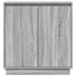 Berkfield Sideboard With Led In Grey Sonoma - 71 X 34.5 X 75 Cm, Made Of Engineered Wood - thumbnail 7