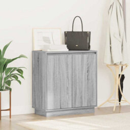 Berkfield Sideboard With Led In Grey Sonoma - 71 X 34.5 X 75 Cm, Made Of Engineered Wood - thumbnail 5