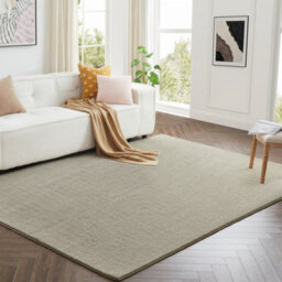 Bedlooms Beige Pashmina Rug 160X230Cm, Soft Thick Piles, Hypoallergenic Modern Area Rugs And Bedroom Rug - thumbnail 1