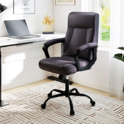 Gainoom Upholstered Brown Executive Chair Ergonomic Computer Desk Chair - thumbnail 5