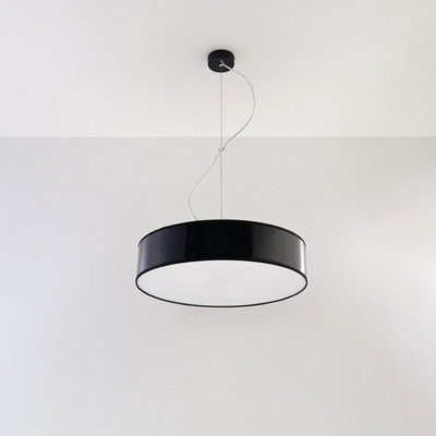 Sollux Lighting Arena Polyvinyl Chloride (Pvc) Black 3 Light Classic Pendant Ceiling Light - image 1