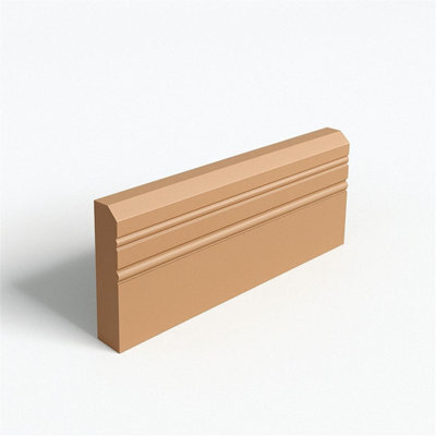 Marlborough - Double Set - Mdf Chamfer & 2 Drip Groove Architrave - 25mm (T) X 69mm (H)