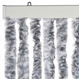 Vidaxl Insect Curtain White And Grey 56X185 Cm Chenille - thumbnail 4