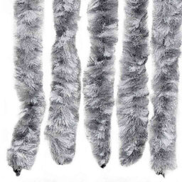 Vidaxl Insect Curtain White And Grey 56X185 Cm Chenille - thumbnail 5