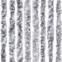 Vidaxl Insect Curtain White And Grey 56X185 Cm Chenille - thumbnail 6