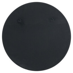 Pacific Lifestyle Round Wall Mirror Black Metal Slim Frame 100Cm Contemporary - thumbnail 9