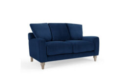 Home Detail Covent 2 Seater Sofa With Scatter Back Cushions, Navy Blue Velvet - thumbnail 2