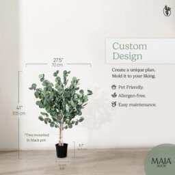 Artificial Plant Eucalyptus, Maia Shop For Home And Office Decoration, 105Cm - thumbnail 5