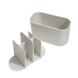 ReBorn® Reborn Recycled Large Bathroom Caddy- Stone Bathroom Organizer - With Six Compartments - Made In The Uk - thumbnail 4