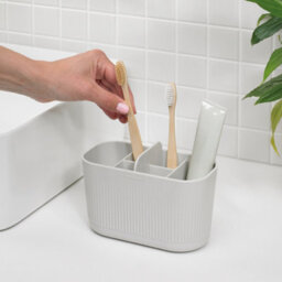 ReBorn® Reborn Recycled Large Bathroom Caddy- Stone Bathroom Organizer - With Six Compartments - Made In The Uk - thumbnail 2