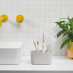 ReBorn® Reborn Recycled Large Bathroom Caddy- Stone Bathroom Organizer - With Six Compartments - Made In The Uk - thumbnail 7