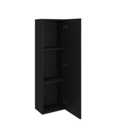 Sundaze Matt Black 1200mm Bathroom Wall Mounted Tall Storage Unit Cupboard Cabinet - thumbnail 4