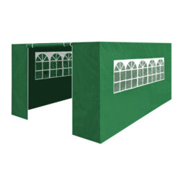 Sealey Dellonda Premium Side Walls Doors Windows For Gazebo Marquee Fits 3 X 4.5M Green - thumbnail 1