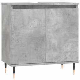 Berkfield Bathroom Cabinet Concrete Grey 58X33X60 Cm Engineered Wood - thumbnail 2