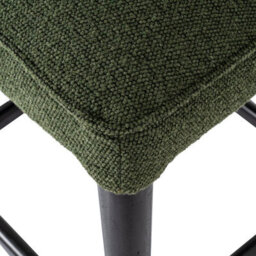 Wyld Haus Modena Modern Green Upholstered Bar Stool With Wooden Legs - thumbnail 5