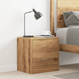 Walplus Bedside Cabinet Artisian Oak 40X30X40 Cm Engineered Wood - thumbnail 3