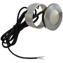 Eterna Cledcir 1.7W Led Recessed Cabinet Light Brushed Nickel 3000K - thumbnail 1