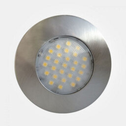 Eterna Cledcir 1.7W Led Recessed Cabinet Light Brushed Nickel 3000K - thumbnail 2