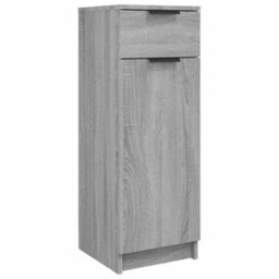 Berkfield Classic Bathroom Cabinet Grey Sonoma 32X34X90 Cm Engineered Wood - thumbnail 1