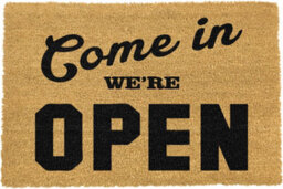 Artsy Doormats We're Open Doormat - Regular 60X40Cm - thumbnail 1
