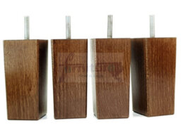 L&F 4X Replacement Furniture Legs Solid Wood 110mm High Sofas Chairs Settee Cabinets Legs M10 Tsp2055 - thumbnail 4