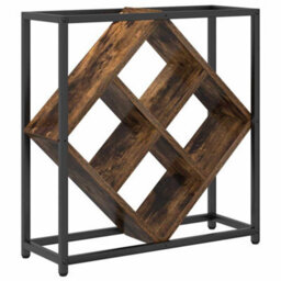 Walplus Wine Rack Smoked Oak 51 X 18 X 52.5 Cm Engineered Wood - thumbnail 2