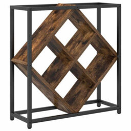 Walplus Wine Rack Smoked Oak 51 X 18 X 52.5 Cm Engineered Wood - thumbnail 5
