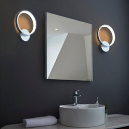 Anson Lighting Millet Bathroom Wall Light Finished In Chrome Plate And White Silicone - thumbnail 7