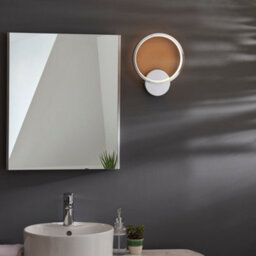 Anson Lighting Millet Bathroom Wall Light Finished In Chrome Plate And White Silicone - thumbnail 3