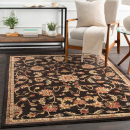 Livabliss Riley-Vintage Black Brown Beige Traditional Boho Living Dining Bedroom Rug 120 X 160 Cm Easy Care, Non Shedding - thumbnail 2