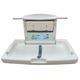Nes Home Wall Mounted Baby Changing Station Folding Commercial Washroom Horizontal Table - thumbnail 2