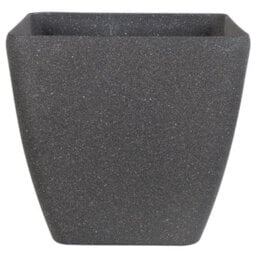 Beliani Set Of 2 Plant Pots Zeli 49 Cm Dark Grey - thumbnail 4