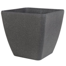 Beliani Set Of 2 Plant Pots Zeli 49 Cm Dark Grey - thumbnail 5