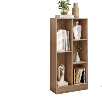 5-Cube Bookshelf Office Bookcase  Natural - image 1