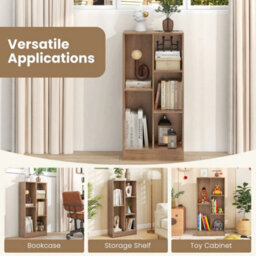 5-Cube Bookshelf Office Bookcase  Natural - thumbnail 5