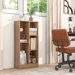 5-Cube Bookshelf Office Bookcase  Natural - thumbnail 3