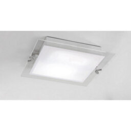 Luminosa Lighting Luminosa Melbourne Square Ceiling 15W Led 3000K, 1350Lm, Polished Chrome/frosted White Glass - thumbnail 2