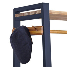 Statement Furniture Florence Navy Blue Open Wardrobe With Shelves - thumbnail 8