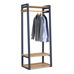 Statement Furniture Florence Navy Blue Open Wardrobe With Shelves - thumbnail 6