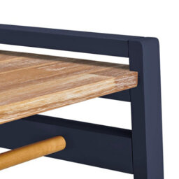 Statement Furniture Florence Navy Blue Open Wardrobe With Shelves - thumbnail 5