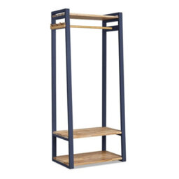 Statement Furniture Florence Navy Blue Open Wardrobe With Shelves - thumbnail 4