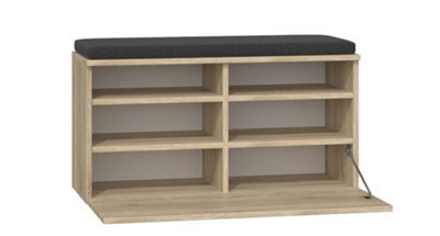 Riva Shoe Cabinet Sonoma Oak Ideal For Every Home - image 1
