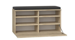 Riva Shoe Cabinet Sonoma Oak Ideal For Every Home - thumbnail 1