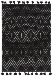 Asiatic Nepal Black Cream Diamond Rug-160Cm X 230Cm - thumbnail 1