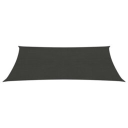 Berkfield Sunshade Sail 160 G/m2 Anthracite 3X4 M Hdpe - thumbnail 2