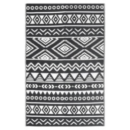 Walplus Outdoot Rugs For Garden Patios  Black 120X180 Cm Pp - thumbnail 2
